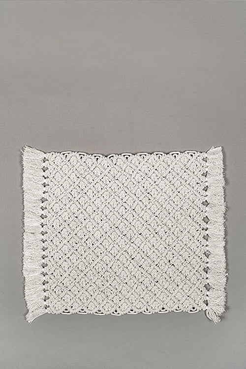 One 'O' Eight Knots Jewel Hand-Knotted 100% Cotton Placemat (set of 2) - Image 6