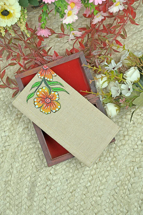 Diorama Designs Jute Hanpainted Nature Envelope - Set Of 4 - Image 3
