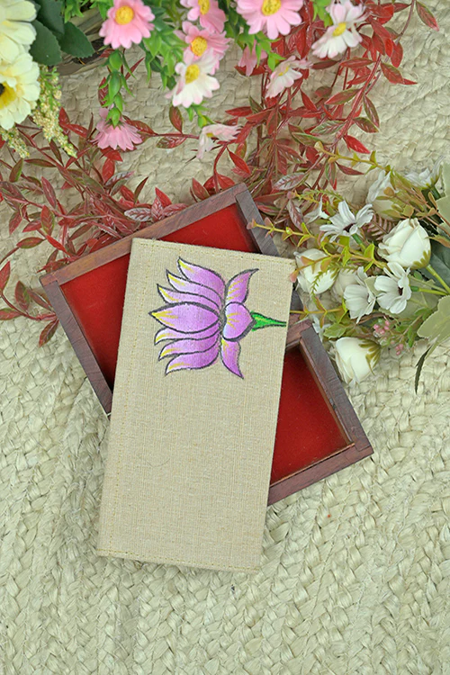 Diorama Designs Jute Hanpainted Nature Envelope - Set Of 4 - Image 4