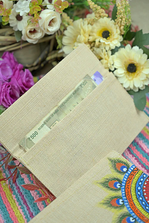 Diorama Designs Jute Hanpainted Nature Envelope - Set Of 4 - Image 7