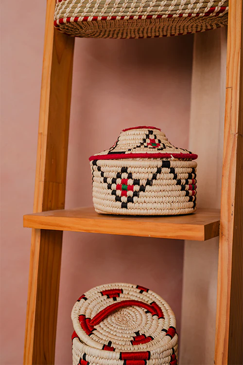 Kraftribe Grass Chapati Box/Storage Box(Multicolour) - Image 4