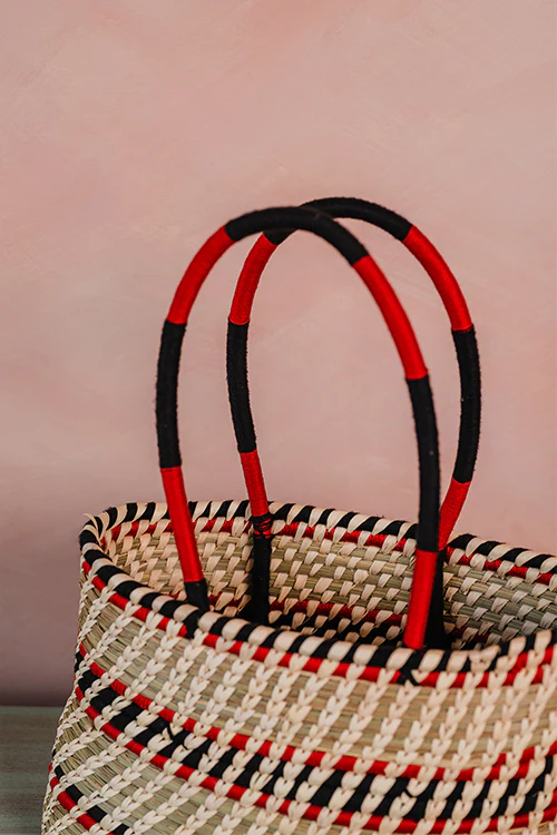Kraftribe Grass & Palm Handbag - Image 7
