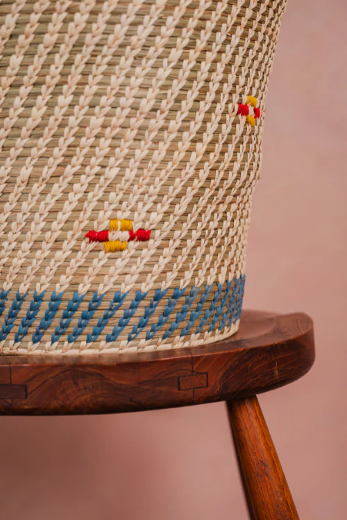 Kraftribe Kanshi Grass Basket Blue Grey - Image 2