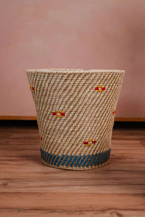 Kraftribe Kanshi Grass Basket Blue Grey - Image 4