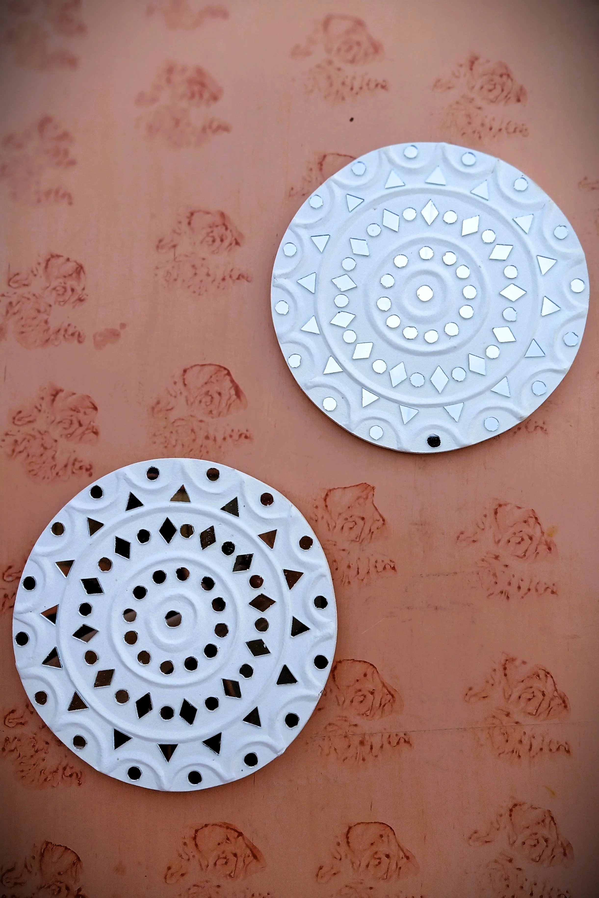 Terracotta by Sachii Kutch Lippan Mud & Mirror Work Wall Panels Small - Image 2