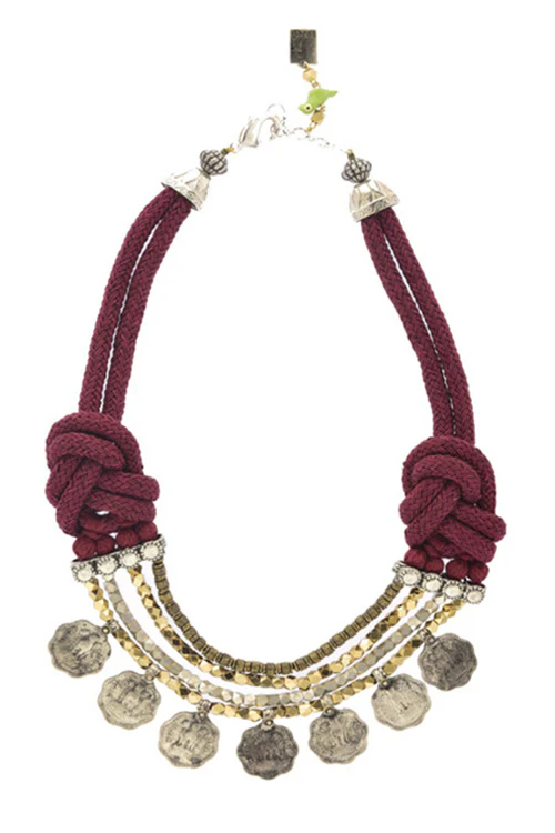 Maya Bazaar Lambani Chillar Necklace - Image 2
