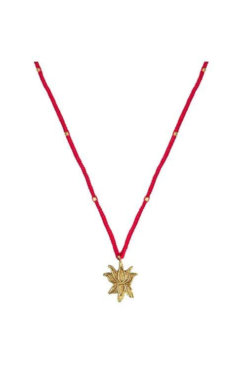 Miharu Long Lotus Pendant - Image 3