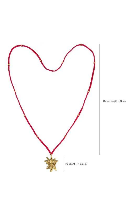 Miharu Long Lotus Pendant - Image 4