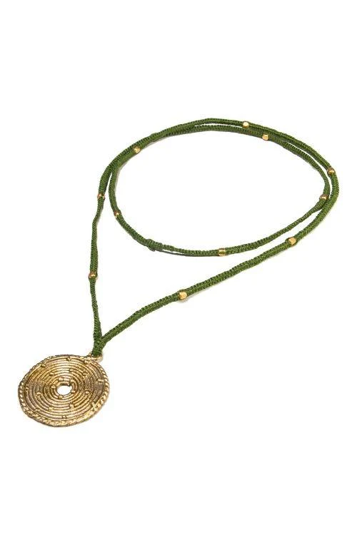 Miharu Long Round Pendant - Image 3