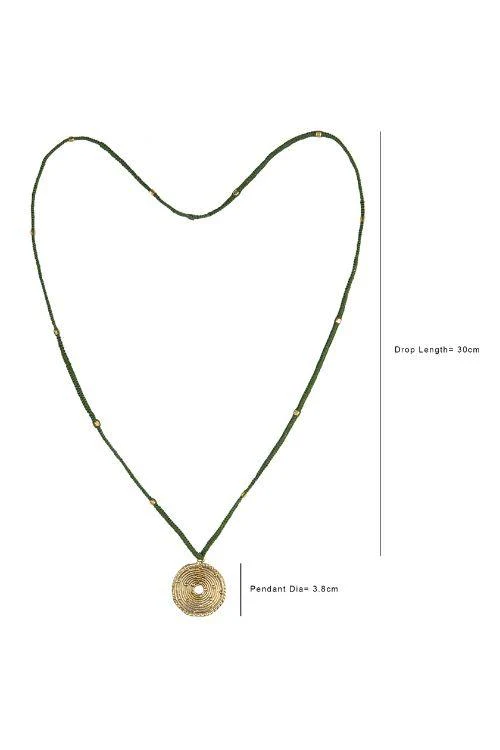 Miharu Long Round Pendant - Image 4