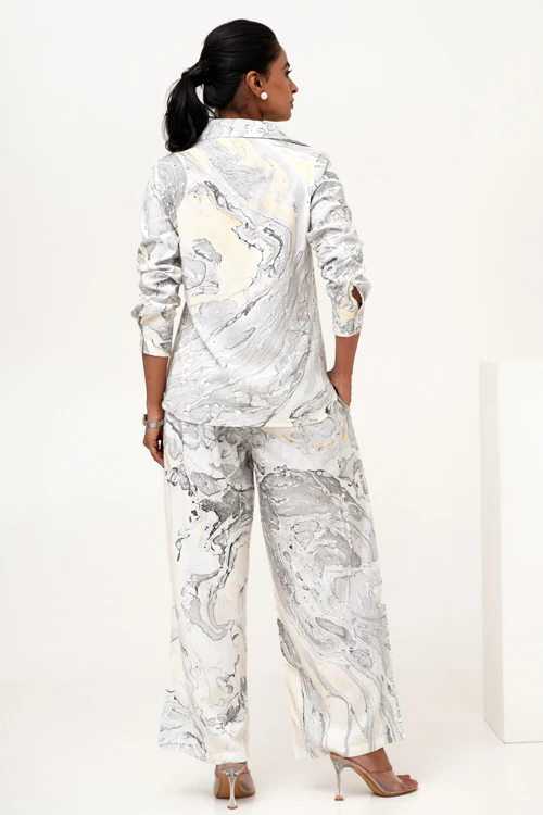 Lunar Marble Hand Marble Printed Co-Ord Set - Image 10