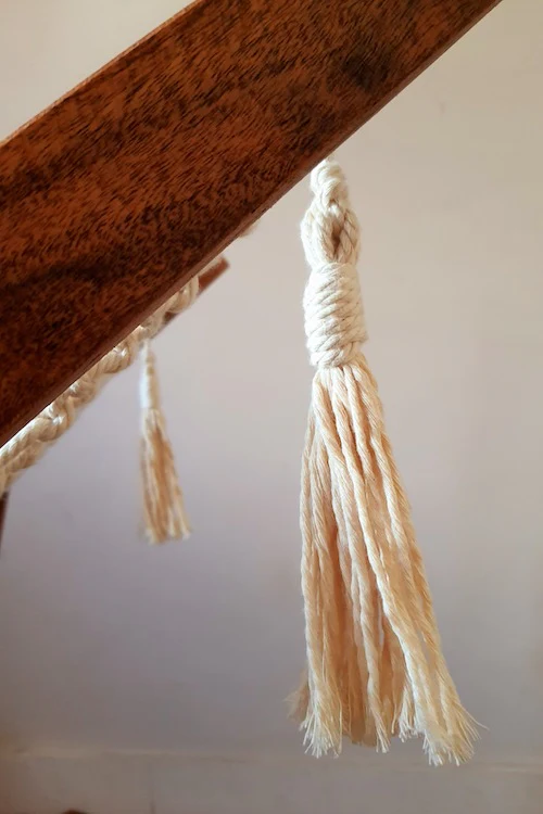 "House of Macrame" Macramé Lounge Chair - Image 7