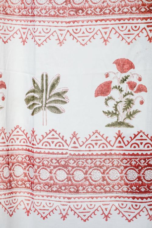 Sooti Syahi Made On Earth Hand Block Printed Window Curtain - Image 3