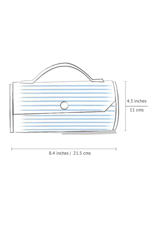 Lukka Chuppi Mauve Round Clutch - Single Sleeve - Image 9