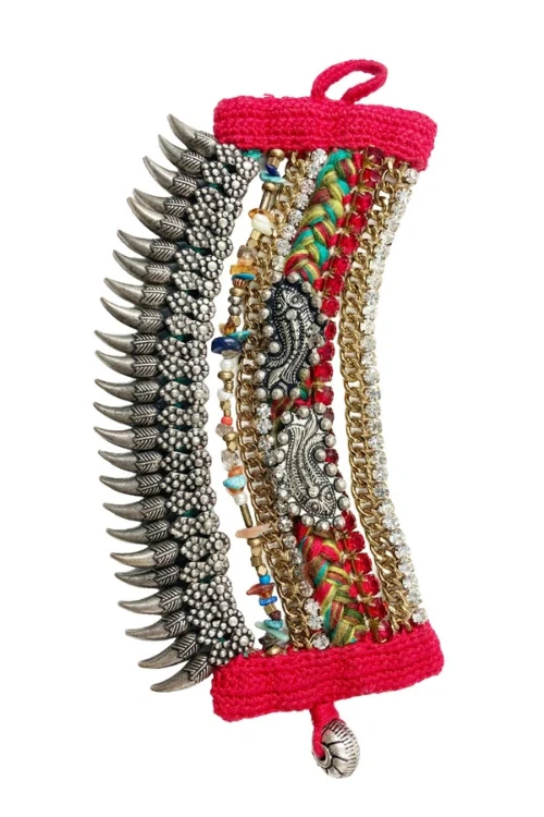 Mayabazaar "Statement" Crochet Bracelet Feroz - Image 2