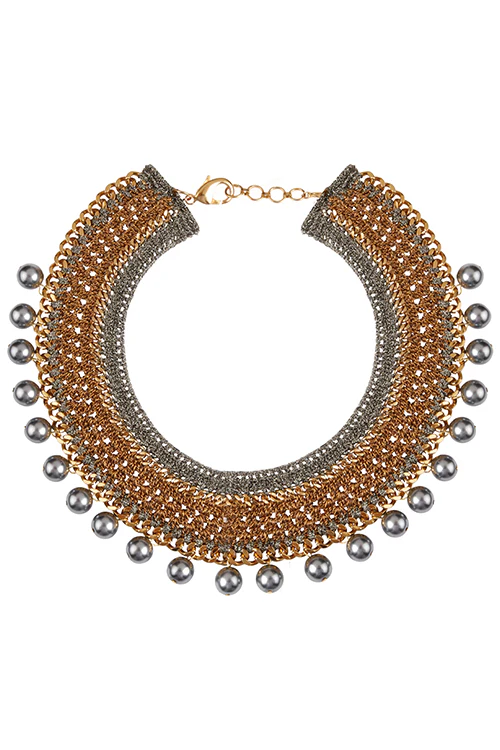 Mayabazaar 'Statement Crochet Choker' Nomad Ameya Necklace - Image 2