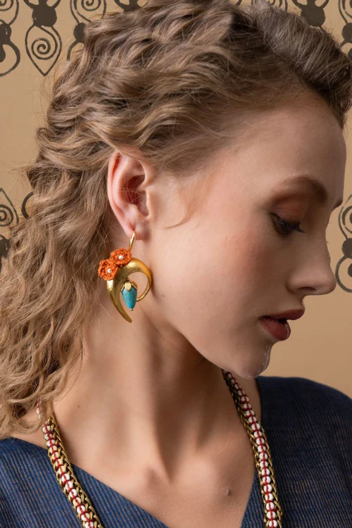 Mayabazaar "Statement" Crochet Earring Ikigai
