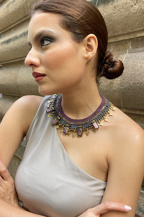 Mayabazaar 'Statement' Crochet Isis Necklace