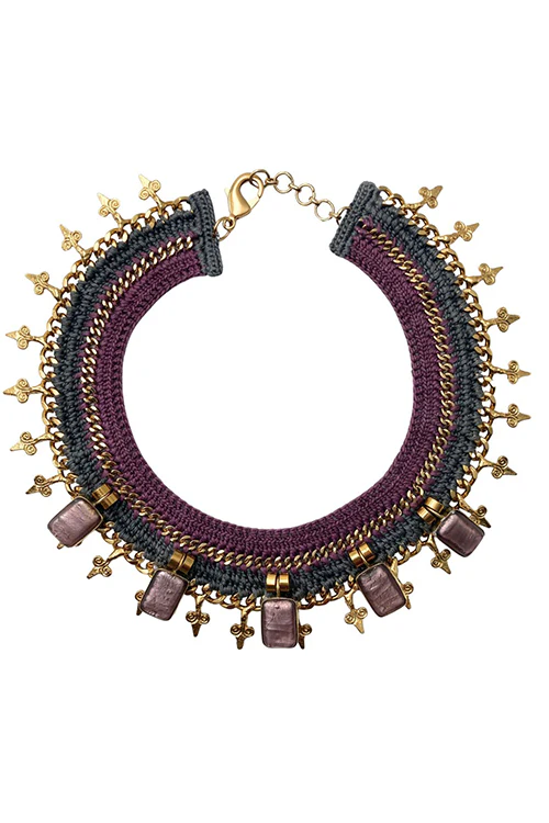 Mayabazaar 'Statement' Crochet Isis Necklace - Image 2