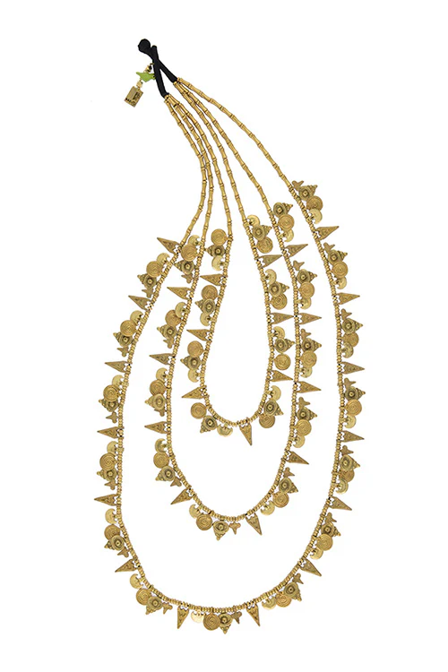 Mayabazaar 'Statement' Handcrafted Lakshmi Necklace - Image 2
