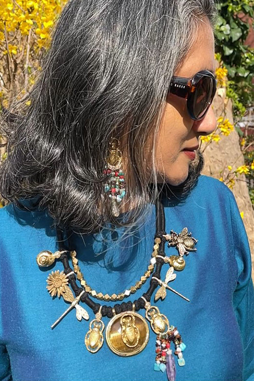 Mayabazaar "Statement" Handknotted Bagh Necklace