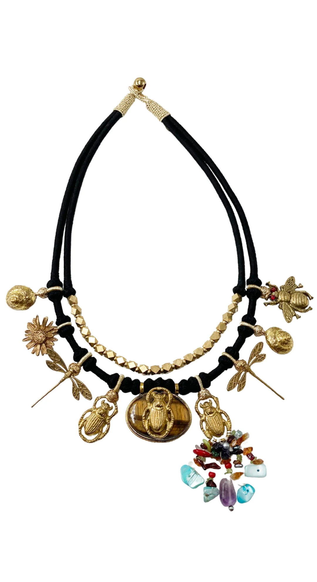 Mayabazaar "Statement" Handknotted Bagh Necklace - Image 2