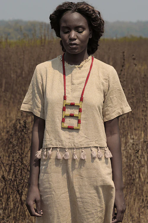 Mayabazaar 'Statement' Handknotted Malika necklace