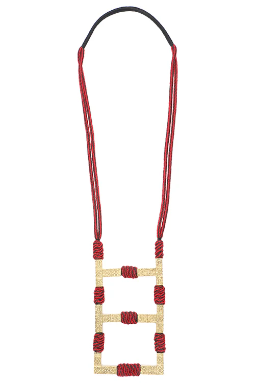 Mayabazaar 'Statement' Handknotted Malika necklace - Image 2
