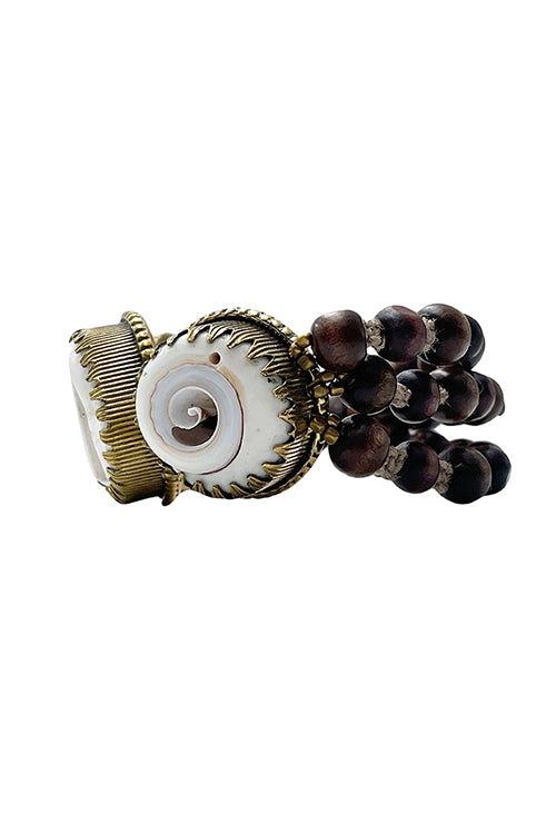Mayabazaar 'Statement' Handknotted Mumba Devi Bracelet - Image 6