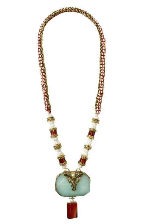 Mayabazaar "Statement" Handknotted Pahi Necklace - Image 2