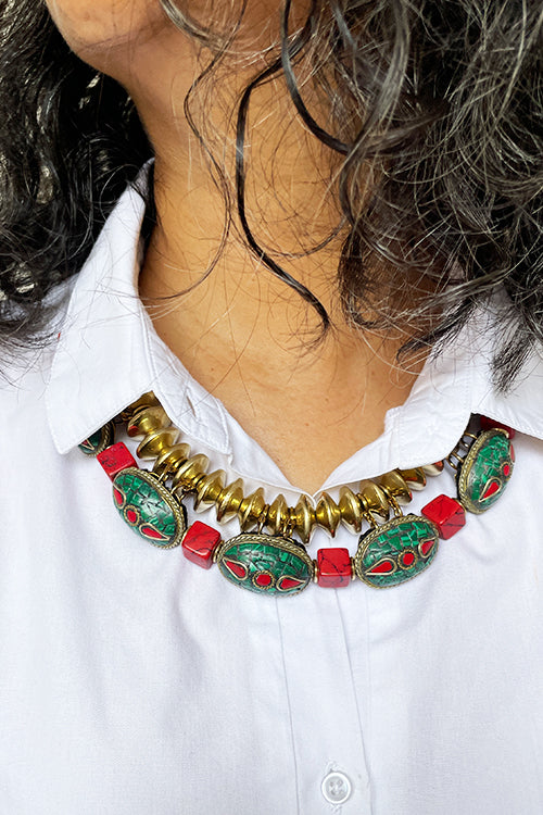 Mayabazaar 'Statement' Handknotted Seven Sister Necklace