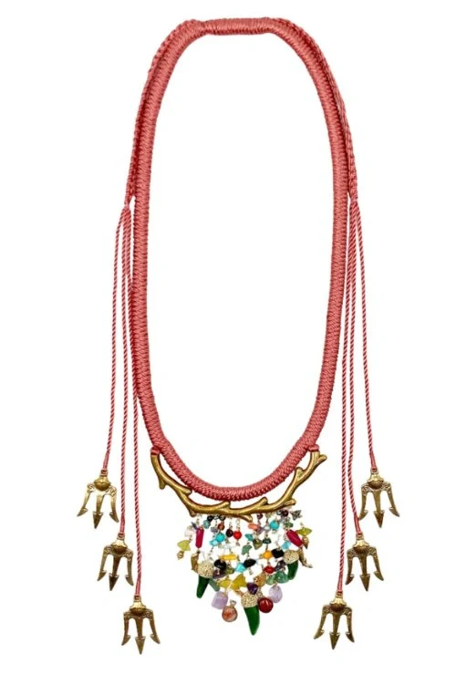 Mayabazaar "Statement" Handkwrapped Poseidon Necklace - Image 2