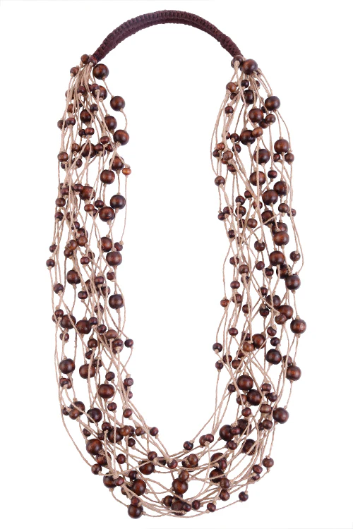 Mayabazaar 'Statement' Multistrand Venus Earth Necklace - Image 3