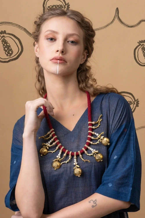 Mayabazaar "Statement"Handwrapped Necklace Adonis