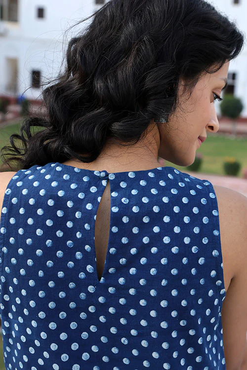 Okhai 'Melange' Hand Block Printed Pure Cotton Kurta - Image 8