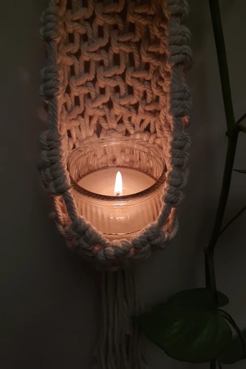 "House of Macrame" Mesh Plant Hanger - Image 4