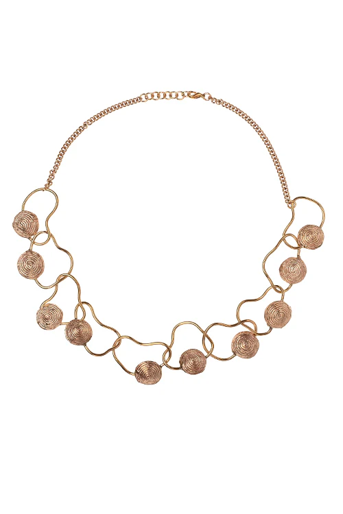 Miharu Aaradhya Elegance Dokra Necklace - Image 3