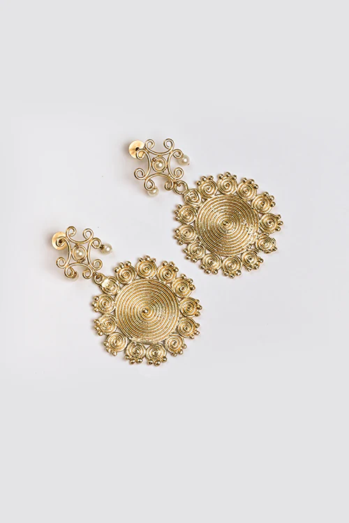 Miharu Apsara Statement Earrings - Image 3