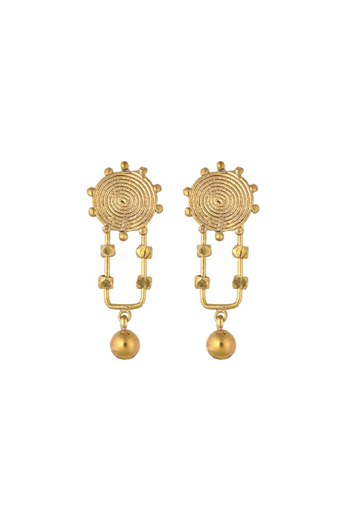 Miharu Dhokra Ball Stud - Image 3