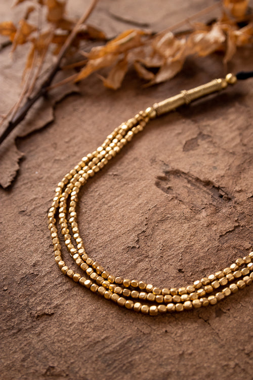 Miharu Dhokra Jasmine Necklace CD1954 - Image 3