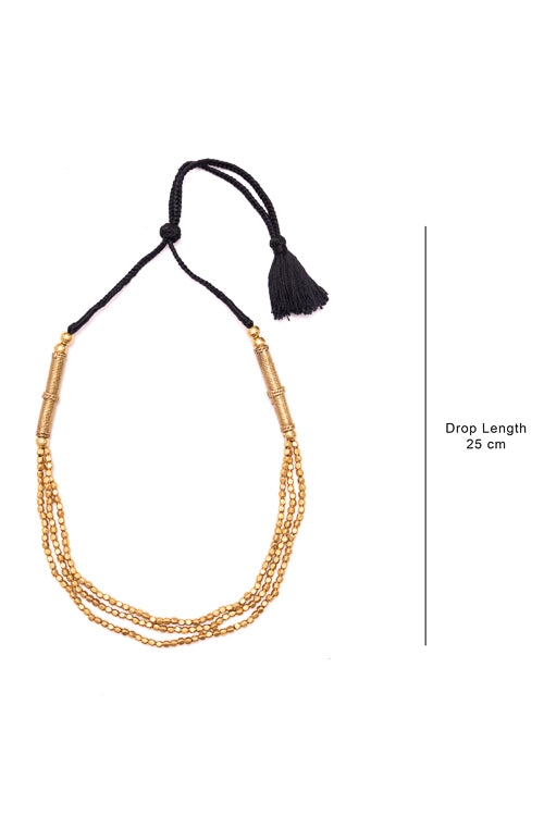 Miharu Dhokra Jasmine Necklace CD1954 - Image 4