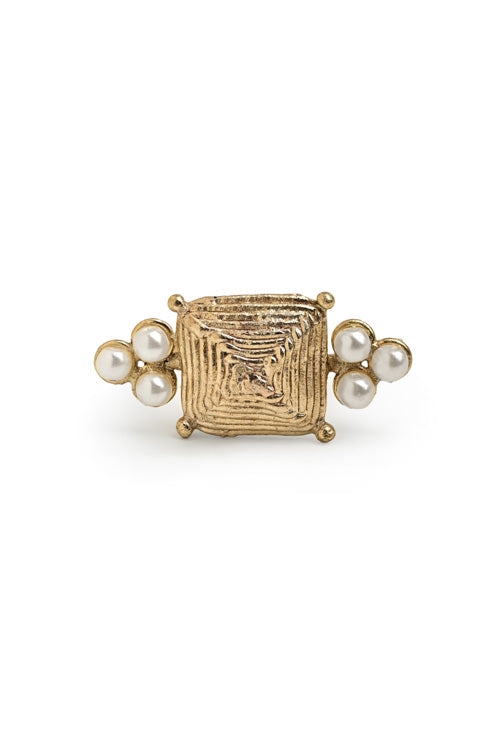 Miharu Dhokra Square Adjustable Finger Rings - Image 4