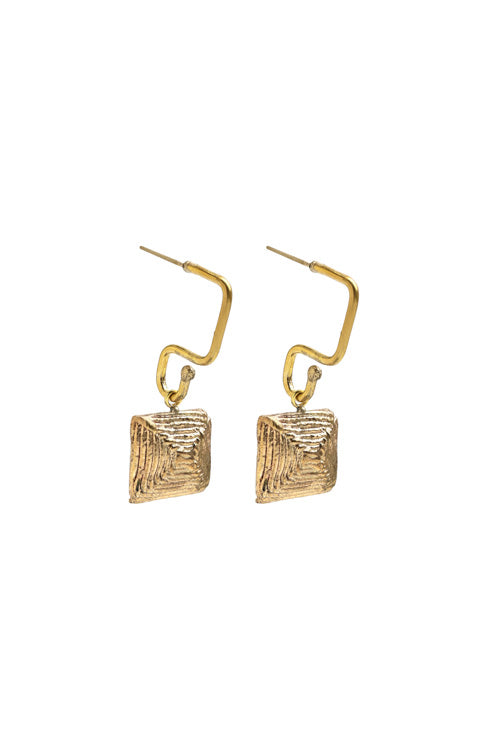 Miharu Dhokra Square Dangler - Image 4
