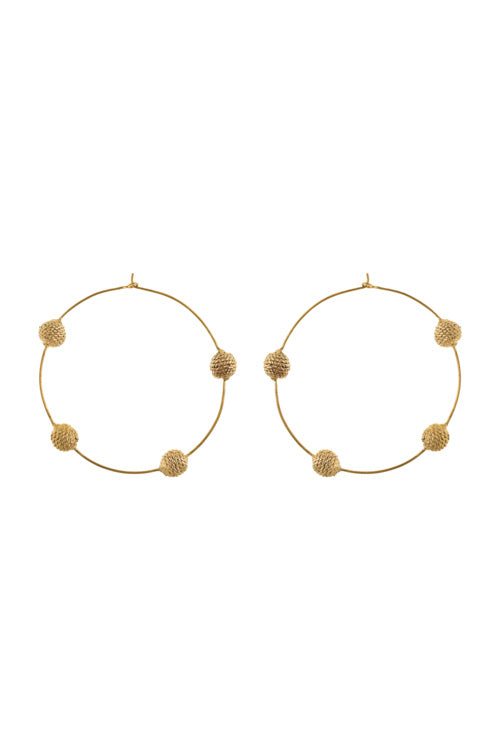 Miharu Dhokra Wire Hoops - Image 4