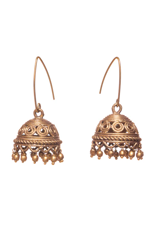Miharu Dokra Dangler Jhumka - Image 3