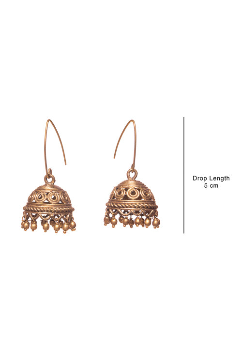 Miharu Dokra Dangler Jhumka - Image 5
