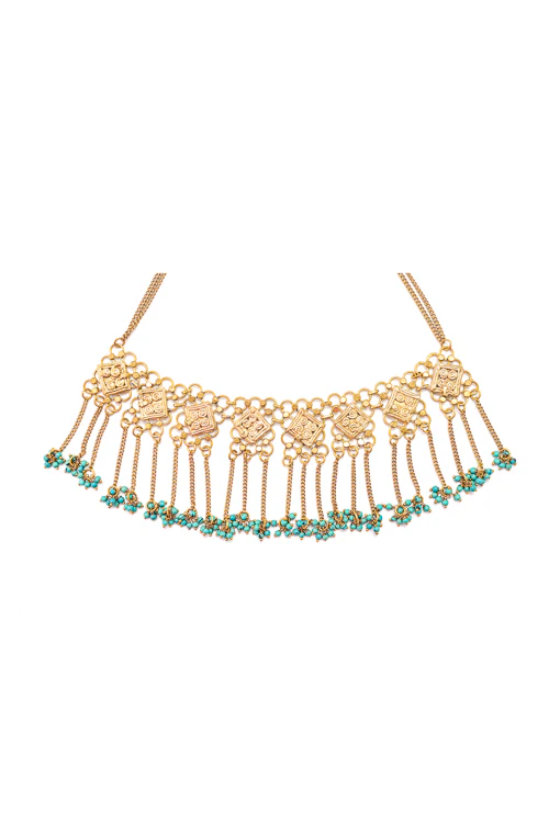 Miharu Elysia Turquoise Beaded Necklace - Image 4