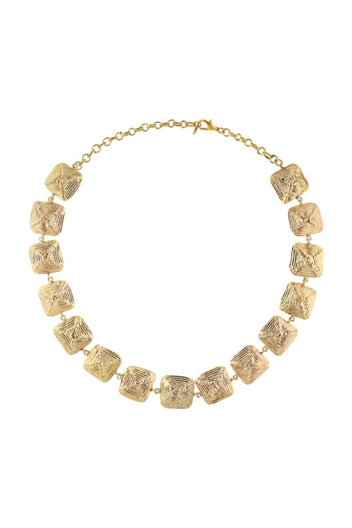 Miharu Nandini Dokra Collar Necklace - Image 4