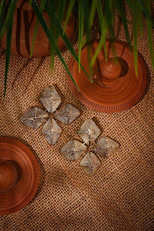 Miharu Sundial Studs Earrings - Image 4