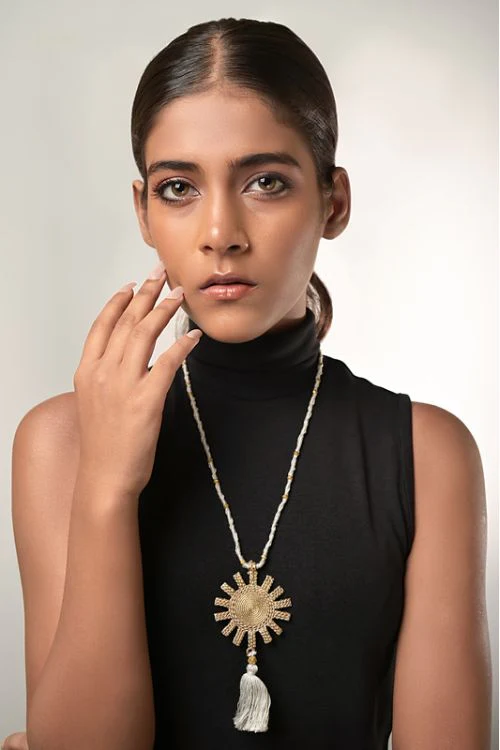 Miharu Suryakiran Brass Necklace - Image 2